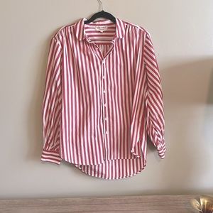 Alex Mill Red Striped Button Down